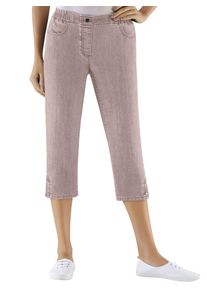 Classic Basics Damen Caprijeans, beige, Gr. 40, unifarben, 96% Baumwolle, 4% Elasthan, Jeans