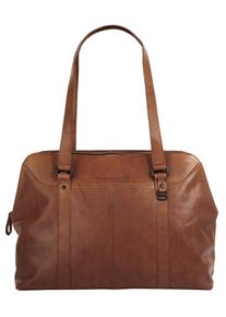 SPIKES & SPARROW Damen Shopper, SPIKES & SPARROW, braun, Leder, unifarben, leicht glänzend, Taschen, echt Leder