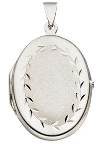 Jobo Damen Medallion-Anhänger "Anhänger Medaillon oval", Silber 925 (Sterlingsilber), silber, Silber 925 (Sterlingsilber), Schmuckanhänger, 925 Silber