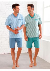 King´S Club KINGS CLUB Herren Shorty, Gr. 44, bunt, 100% Baumwolle, Homewear-Sets