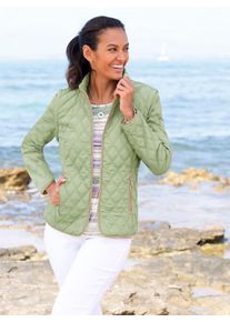 Casual Looks Damen Steppjacke, grün, Gr. 20, unifarben, 100% Polyester, Jacken