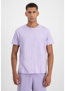 Herren T-Shirt "Alpha Industries Men - T-Shirts Unisex EMB T-Shirt", lila, Gr. XS, Alpha Industries, Obermaterial: 100% Baumwolle, Shirts