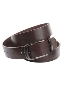 Anthoni Crown Damen Ledergürtel, braun, modisch,klassisch, Gr. 100, unifarben, Leder, Gürtel, Pflanzlich gegerbter Vollrindledergürtel