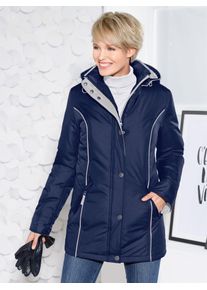 Classic Basics Damen Funktionsjacke, blau, Gr. 52, gemustert, mehrfarbig, 100% Polyester, Jacken