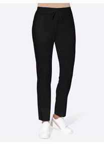Classic Basics Damen Schlupfhose, schwarz, Gr. 38, unifarben, 72% Viskose, 25% Polyamid, 3% Elasthan, Hosen