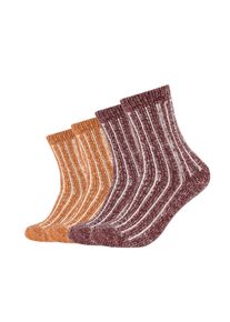 s.Oliver Damen Socken "Socken 4er Pack", Gr. 35, rot, 69% Polyester 29% Polyester 2% Elasthan, meliert, Socken