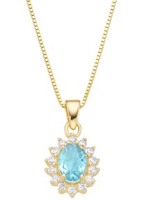 Firetti Damen Kette mit Anhänger "Schmuck Geschenk Silber 925 Halsschmuck Halskette Venezianer Blüte", Silber 925 (Sterlingsilber), L: 45cm B: