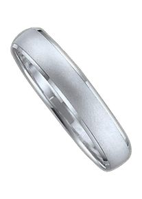 Firetti Trauring "Schmuck Geschenk Gold 375 Hochzeit Ehering Trauring "LIEBE"", 20, ohne Brillant, Weißgold 375, 4mm, weiß, Weißgold 375,