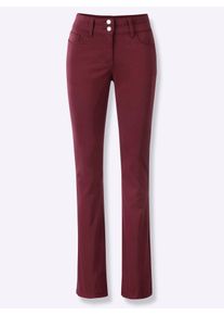 Inspirationen Damen Bootcut-Jeans, rot, Gr. 44, unifarben, 97% Baumwolle, 3% Elasthan, Jeans