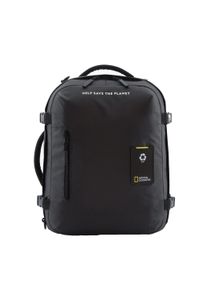 Cityrucksack "OCEAN", National Geographic, schwarz, Kunstfaser, klassisch, Rucksäcke, aus recycelten PET-Flaschen