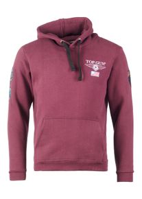 Top Gun Herren Kapuzenpullover "TG20193130", rot, Gr. M, Obermaterial: 65% Baumwolle, 35% Polyester, Pullover