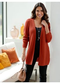Classic Basics Damen Strickjacke, rot, Gr. 56, unifarben, 100% Polyacryl, Strickjacken