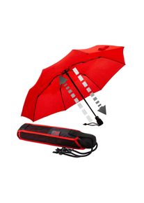 Euroschirm Taschenregenschirm "light trek automatic", rot, Bezug: 100% Polyester, uni, Regenschirme, kompakte Größe, mit Automatik und integriertem