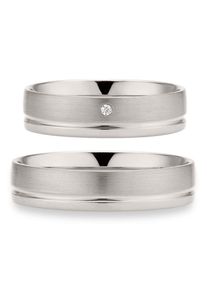Phoenix PHÖNIX Damen Trauring "Schmuck Geschenk Silber 925 Trauring Ehering LIEBE versch. Varianten", 53, ohne Brillant, Silber 925 (Sterlingsilber), 5mm,