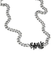 Diesel Damen Kette mit Anhänger "Schmuck Edelstahl Halsschmuck Panzerkette SIGNET Diesel", Edelstahl, schwarz, Edelstahl, Halsketten