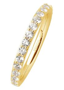 XENOX Damen Fingerring "XS KRAPPE GOLD, XS KRAPPE SILBER, XS7357, XS7357G", 58, Silber 925 (Sterlingsilber), 2,4mm, gold, Silber 925