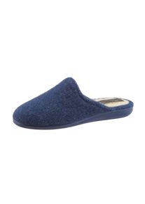 CLASSIC Damen Pantoffel, Gr. 38, blau, Textil, Schuhe