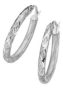 Firetti Damen Paar Creolen "Schmuck Geschenk Silber 925 Ohrschmuck diamantiert", Silber 925 (Sterlingsilber), silber, Silber 925 (Sterlingsilber),