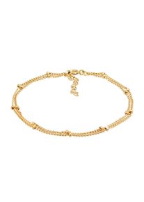 Elli Damen Armband "Layer Kugel Kettchen Basic Trend 925er Silber", 16cm, ohne Stein, Silber 925 (Sterlingsilber), gold, Silber 925 (Sterlingsilber),