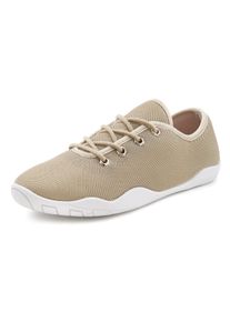 Lascana Damen Sneaker, Gr. 36, beige, Obermaterial: 100% Textilmaterial. Decksohle: 100% Textilmaterial. Laufsohle: 100% Synthetik, unifarben,