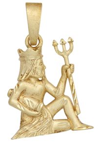 Jobo Damen Sternzeichen-Anhänger "Sternzeichen Wassermann", Silber 925 (Sterlingsilber), gold, Silber 925 (Sterlingsilber), Schmuckanhänger, 925