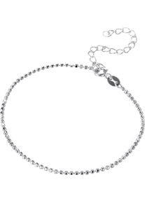 Firetti Damen Silberkette "Schmuck Geschenk Silber 925 Armband Kette Fußkette Bauchkette Kugeln", 21, Silber 925 (Sterlingsilber), B: 1,5mm, silber,