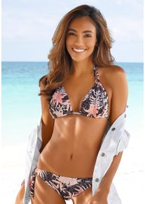 Buffalo Damen Triangel-Bikini, bunt, Gr. 34, bedruckt, floral, gepunktet, Recycling-Polyamid, Bikini-Sets, im Mustermix