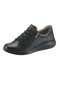 Jomos Damen Schnürschuh, Gr. 36, schwarz, Glattleder, sportlich, Schuhe