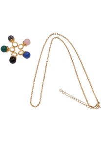 Firetti Damen Kette und Anhänger-Set "Multipack Schmuck Geschenk Schmuckset Schnuller", bunt, Edelstahl, Messing, Schmuck-Sets, Made in Germany - mit