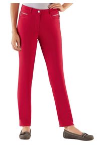 Stehmann Damen Stretch-Hose, rot, Gr. 19, unifarben, 72% Viskose, 25% Polyamid, 3% Elasthan, Hosen
