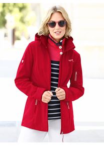 Casual Looks Damen Softshelljacke, rot, Gr. 36, unifarben, 94% Polyester, 6% Elasthan, Jacken