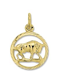 ONE ELEMENT Damen Sternzeichen-Anhänger "Stier Sternzeichen Anhänger aus 333 Gelbgold", Stier, Gelbgold 333, gold, Gelbgold 333, Schmuckanhänger,