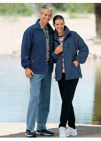 CLASSIC Damen Fleecejacke, blau, Gr. 36, unifarben, 100% Polyester, Jacken