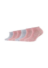 Camano Kinder Sneakersocken "Sneakersocken 6er Pack", Gr. 27, pink, 76% Baumwolle 23% Polyamid 1% Elasthan, Socken