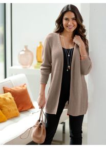 Classic Basics Damen Strickjacke, beige, Gr. 50, unifarben, 100% Polyacryl, Strickjacken