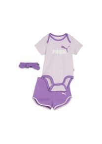 Puma Kinder Overall "MINICATS BOW BORN SET", lila, sportlich, Gr. 80, unifarben, Obermaterial: 100% Baumwolle, Overalls
