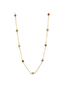Celesta Damen Kette mit Anhänger "375 Gelbgold mit Zirkonia bunt", 42/45cm, Gold, L: 45cm, gelb, Gold, Halsketten