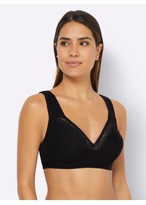 Speidel Damen Soft-BH, Gr. 105, schwarz, 95% Baumwolle, 5% Polyamid, BHs