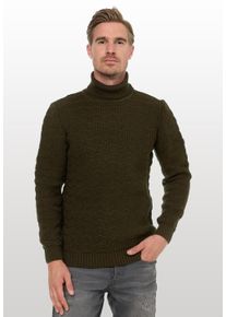 Rusty Neal Herren Rollkragenpullover, grün, casual, Gr. XXL, unifarben, 70% Polyacryl, 30% Baumwolle, Pullover, im angesagten Design