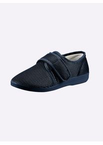 CLASSIC Damen Hausschuh, Gr. 37, blau, Textil, Schuhe