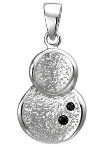Jobo Damen Ketten-Anhänger "Anhänger mit schwarzen Zirkonia", Silber 925 (Sterlingsilber), silber, Silber 925 (Sterlingsilber), Schmuckanhänger, 925