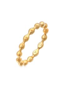 Elli Damen Fingerring "Kugel Dots Stapelring Schlicht 925 Silber", 56mm, ohne Stein, Silber 925 (Sterlingsilber), 3.8mm, gold, Silber 925