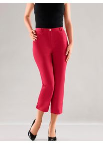 COSMA Damen 7/8-Hose, rot, Gr. 20, unifarben, 97% Baumwolle, 3% Elasthan, Hosen