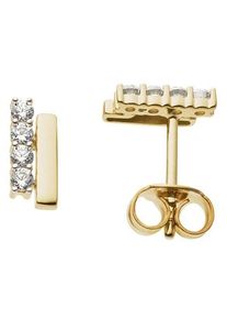 Firetti Damen Paar Ohrstecker "Schmuck Geschenk Gold 333 Ohrschmuck", Gelbgold 333, gelb, Gelbgold 333, Ohrringe, mit Zirkonia (synth.)