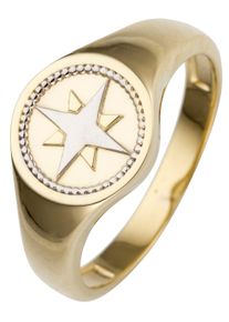 Jobo Damen Fingerring, 50, Gelbgold 585, gelb, Gelbgold 585, Fingerringe, 585 Gold bicolor