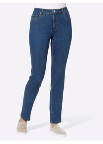 Casual Looks Damen 5-Pocket-Jeans, blau, Gr. 19, unifarben, 81% Baumwolle, 17% Polyester, 2% Elasthan, Jeans