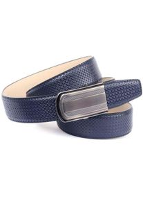 Anthoni Crown Damen Ledergürtel, blau, elegant,festlich,klassisch, Gr. 85, unifarben, gepflegt, leicht glänzend, Leder, Gürtel