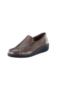 Aco Damen Slipper, Gr. 41, grau, Glattleder, sportlich, Schuhe