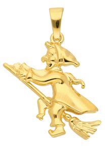 Adelia´s ADELIA ́S Damen Ketten-Anhänger "333 Gold Anhänger Hexe", Gelbgold 333, gold, Gelbgold 333, Schmuckanhänger, Goldschmuck für Damen