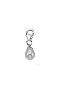 Adelia´s ADELIA ́S Damen Charm-Einhänger "925 Silber Charms Anhänger mit Süßwasser Zuchtperle", silber, Silber 925 (Sterlingsilber), Charms, 925 Sterling